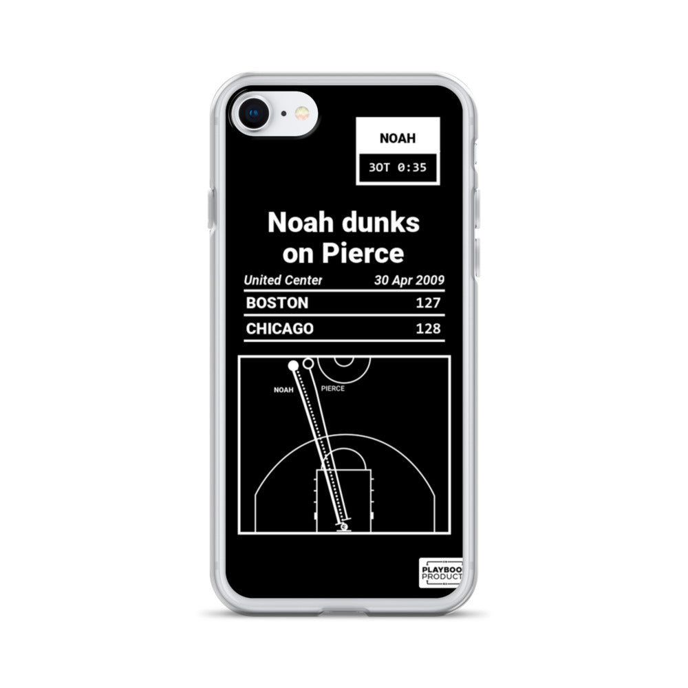 Chicago Bulls Greatest Plays iPhone Case: Noah dunks on Pierce (2009)
