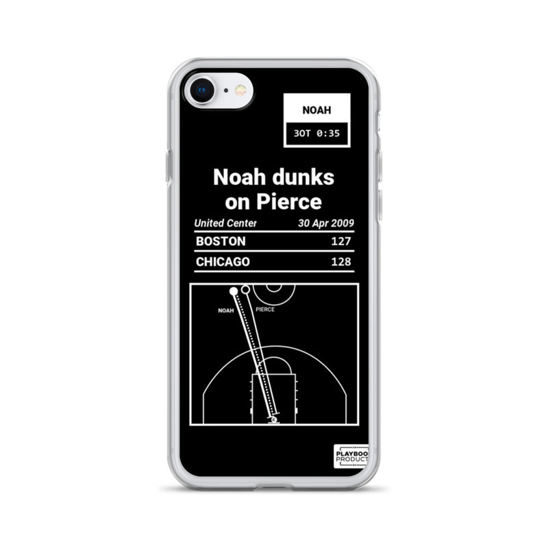 Greatest Bulls Plays iPhone Case: Noah dunks on Pierce (2009)