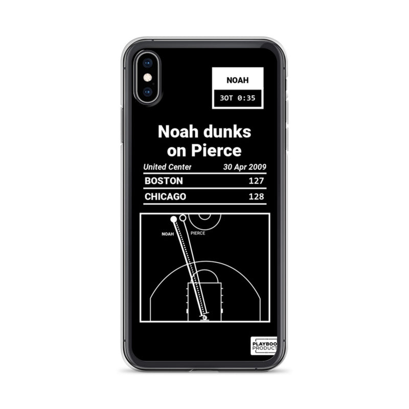 Greatest Bulls Plays iPhone Case: Noah dunks on Pierce (2009)
