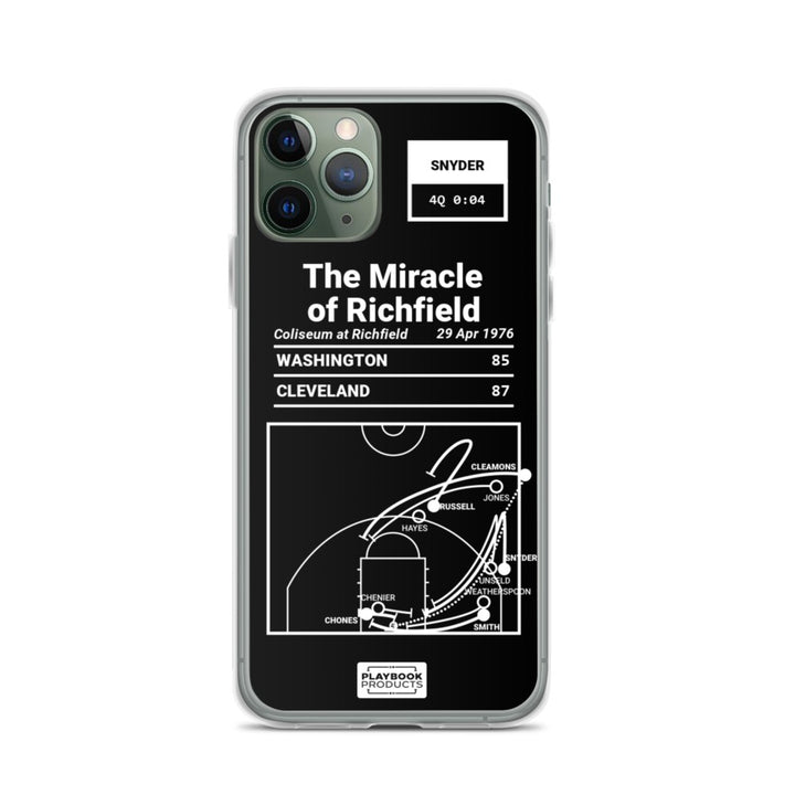 Cleveland Cavaliers Greatest Plays iPhone Case: The Miracle of Richfield (1976)