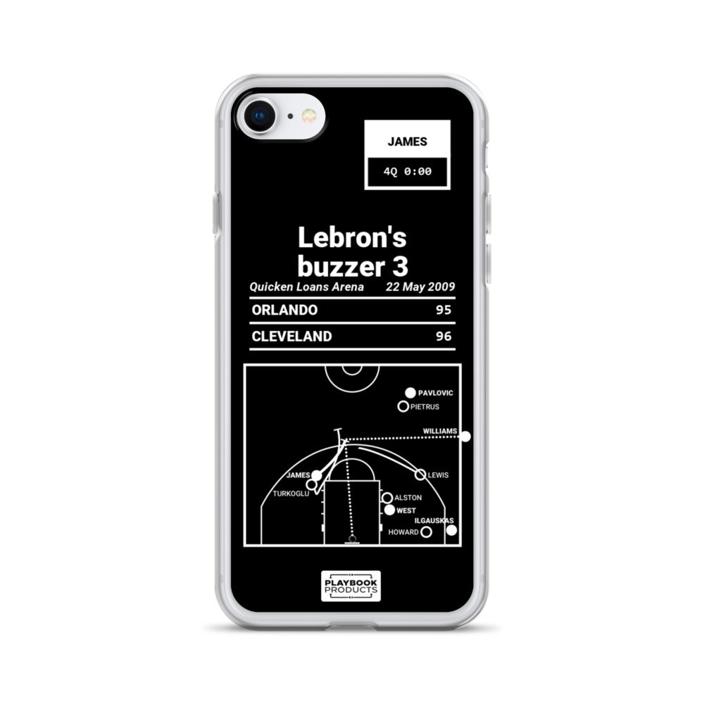 Cleveland Cavaliers Greatest Plays iPhone Case: For three, for the win, YES! (2009)