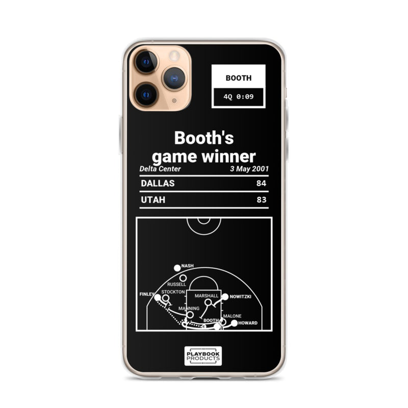 Greatest Mavericks Plays iPhone Case: Booth&