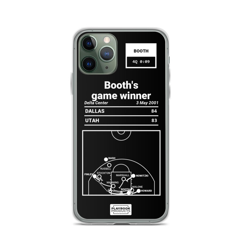 Greatest Mavericks Plays iPhone Case: Booth&