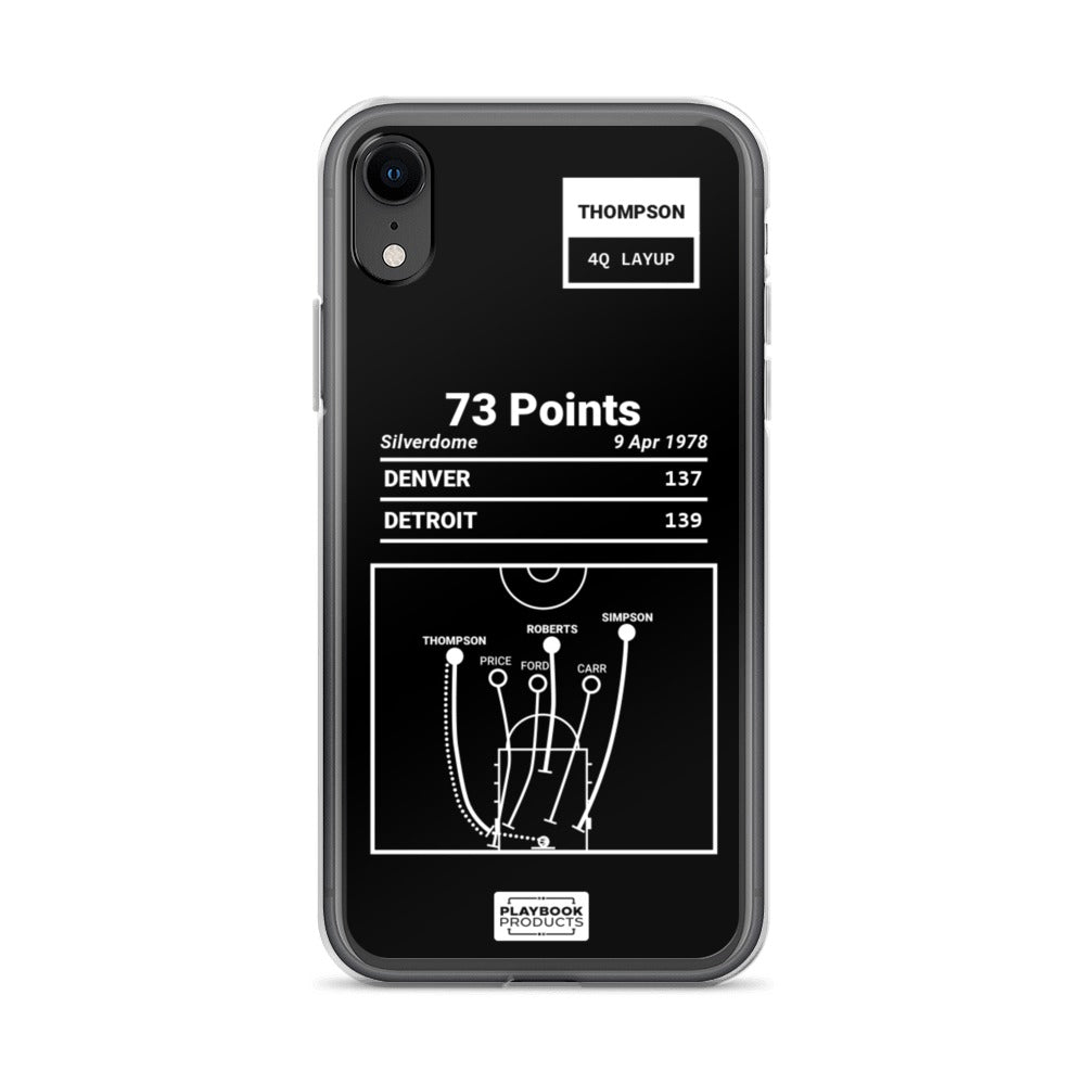 Denver Nuggets Greatest Plays iPhone Case: 73 Points (1978)
