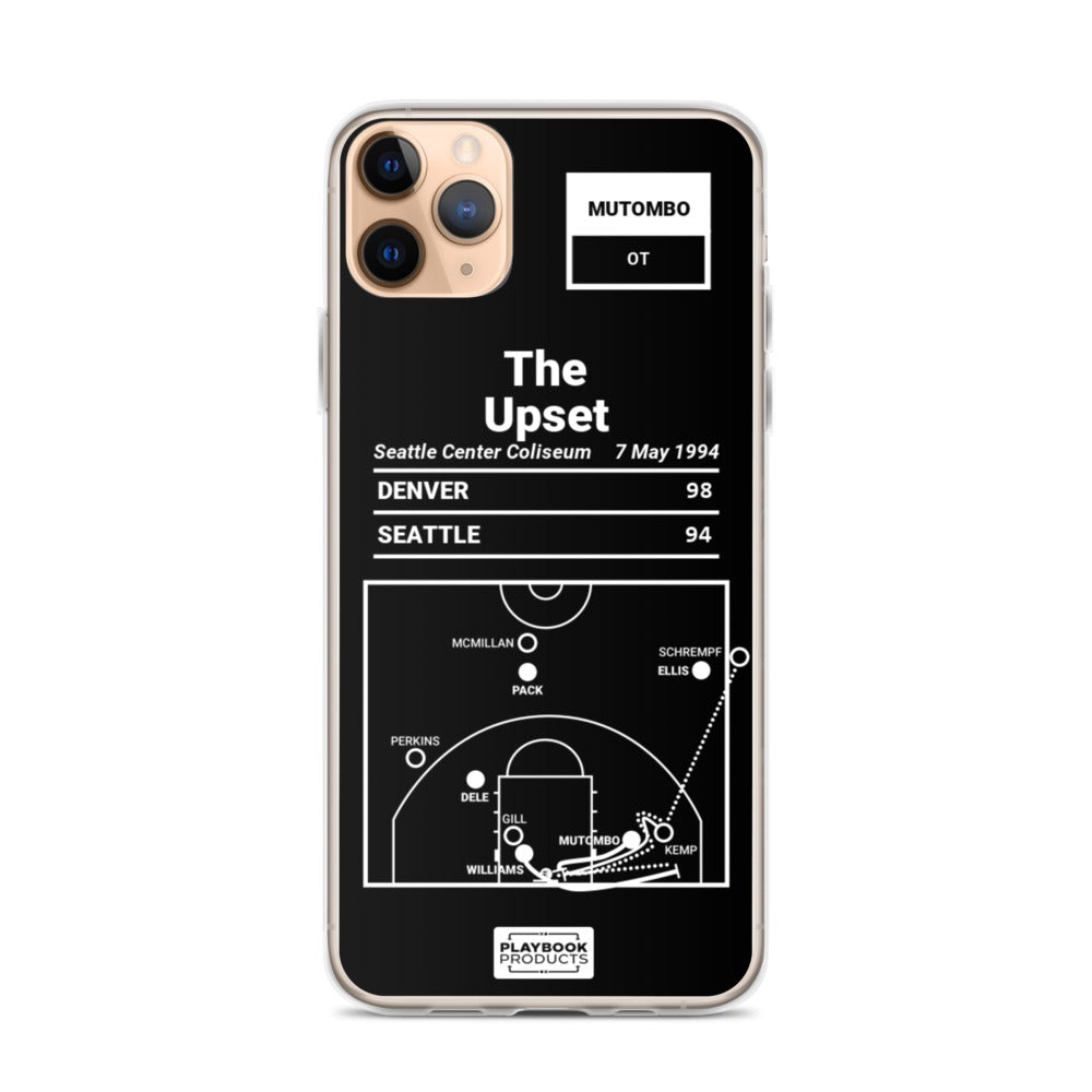 Denver Nuggets Greatest Plays iPhone Case: The Upset (1994)