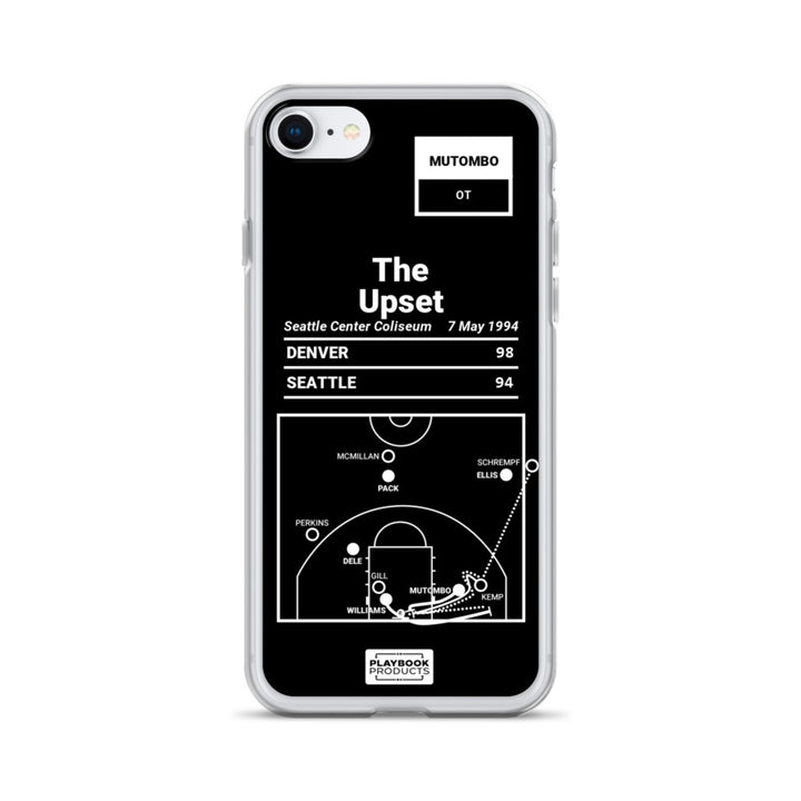 Denver Nuggets Greatest Plays iPhone Case: The Upset (1994)