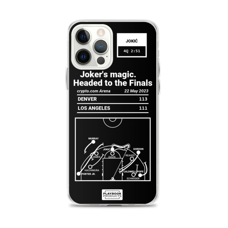 Denver Nuggets Greatest Plays iPhone Case: Joker&