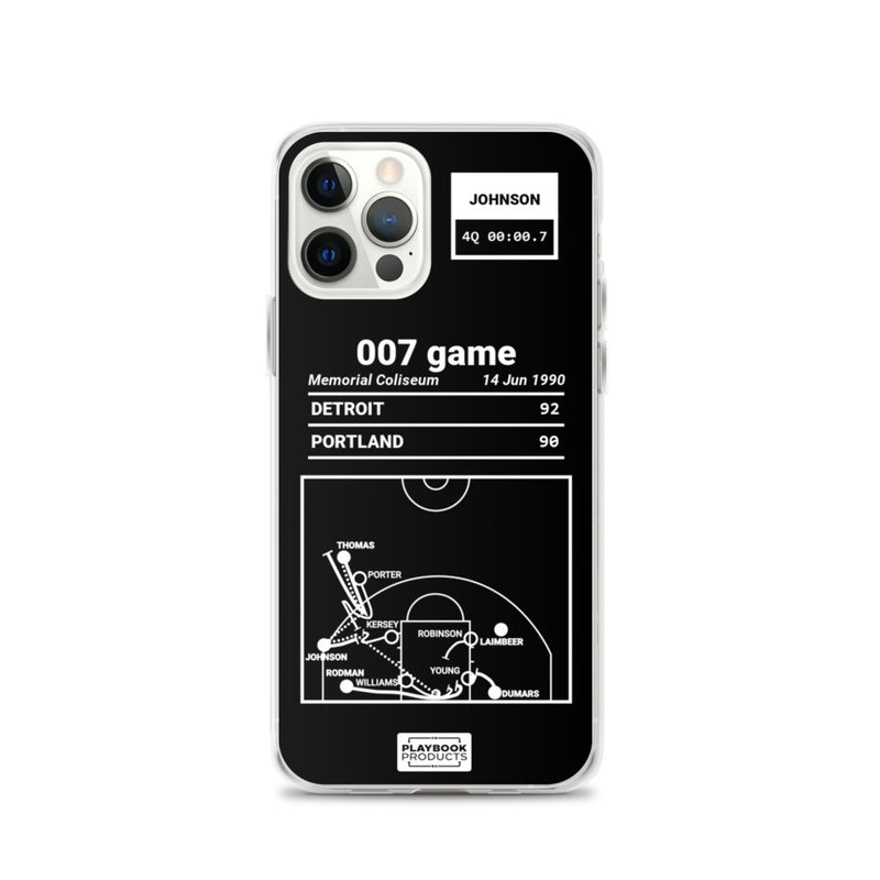 Greatest Pistons Plays iPhone Case: 007 game (1990)
