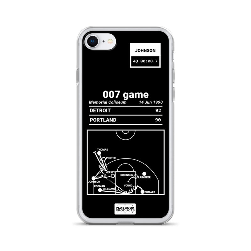 Greatest Pistons Plays iPhone Case: 007 game (1990)