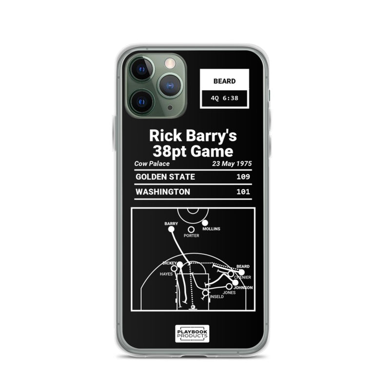 Greatest Warriors Plays iPhone Case: Rick Barry&