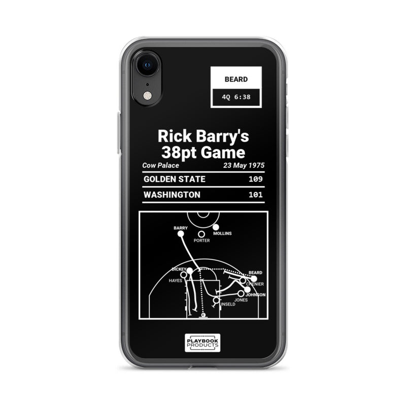 Greatest Warriors Plays iPhone Case: Rick Barry&