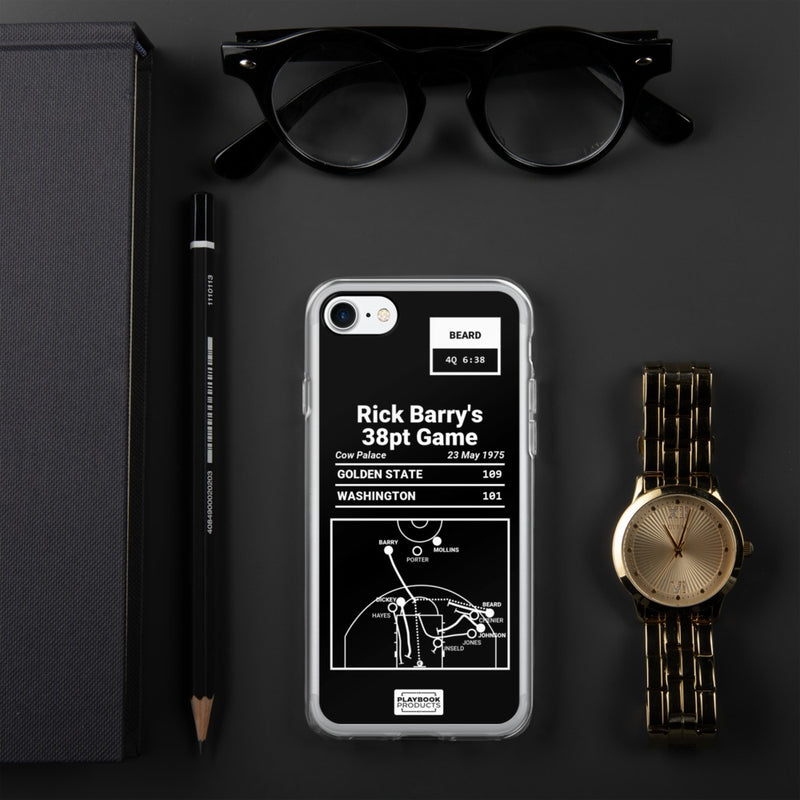 Greatest Warriors Plays iPhone Case: Rick Barry&