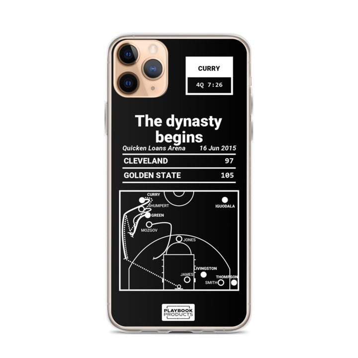 Golden State Warriors Greatest Plays iPhone Case: The dynasty begins (2015)