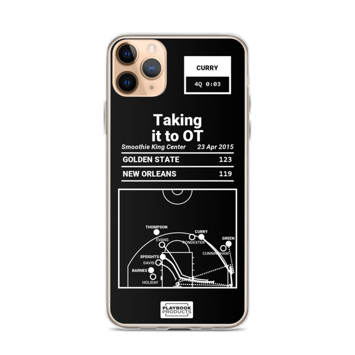 Golden State Warriors Greatest Plays iPhone Case: Taking it to OT (2015)