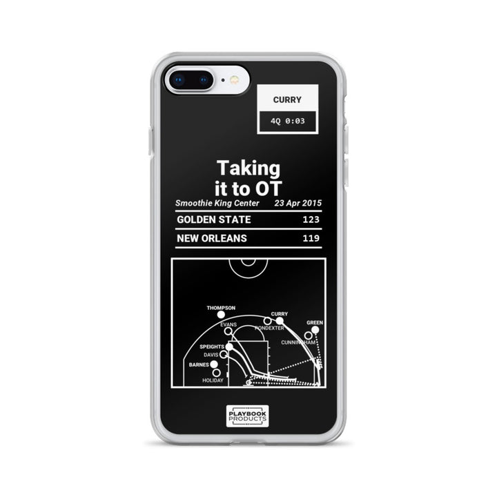 Golden State Warriors Greatest Plays iPhone Case: Taking it to OT (2015)
