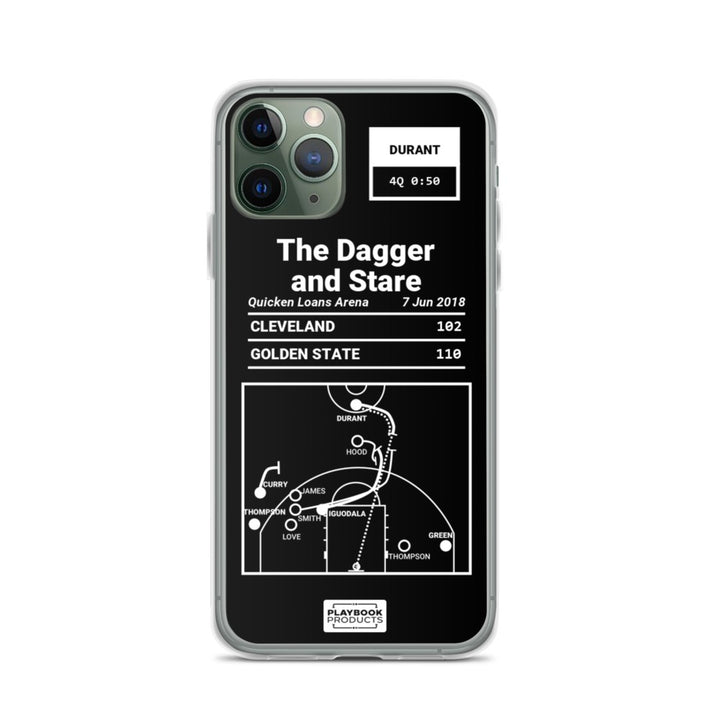 Golden State Warriors Greatest Plays iPhone Case: The Dagger and Stare (2018)