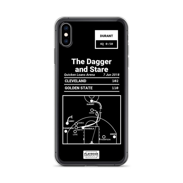 Golden State Warriors Greatest Plays iPhone Case: The Dagger and Stare (2018)