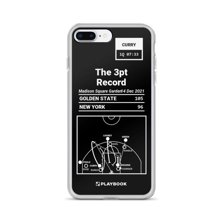 Golden State Warriors Greatest Plays iPhone Case: The 3pt Record (2021)
