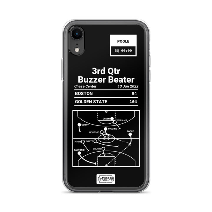 Golden State Warriors Greatest Plays iPhone Case: 3rd Qtr Buzzer Beater (2022)