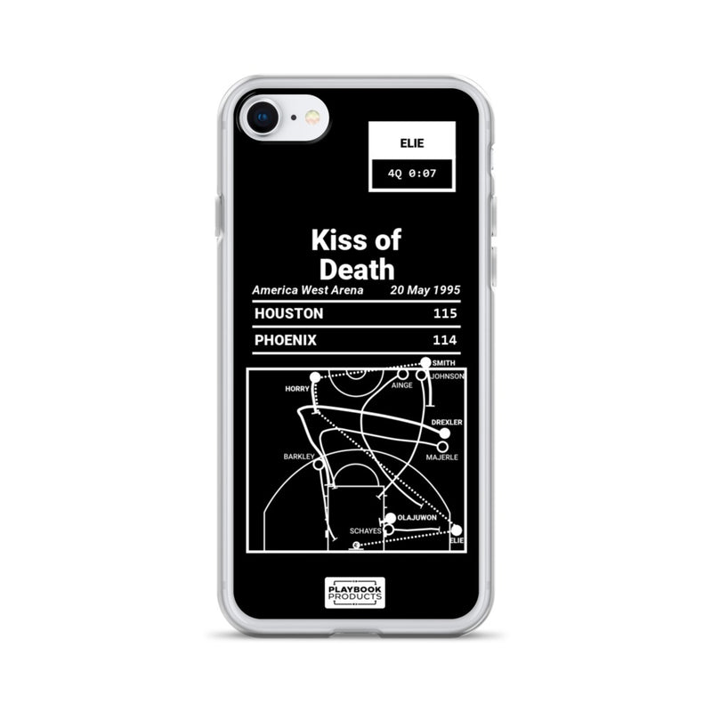 Houston Rockets Greatest Plays iPhone Case: Kiss of Death (1995)