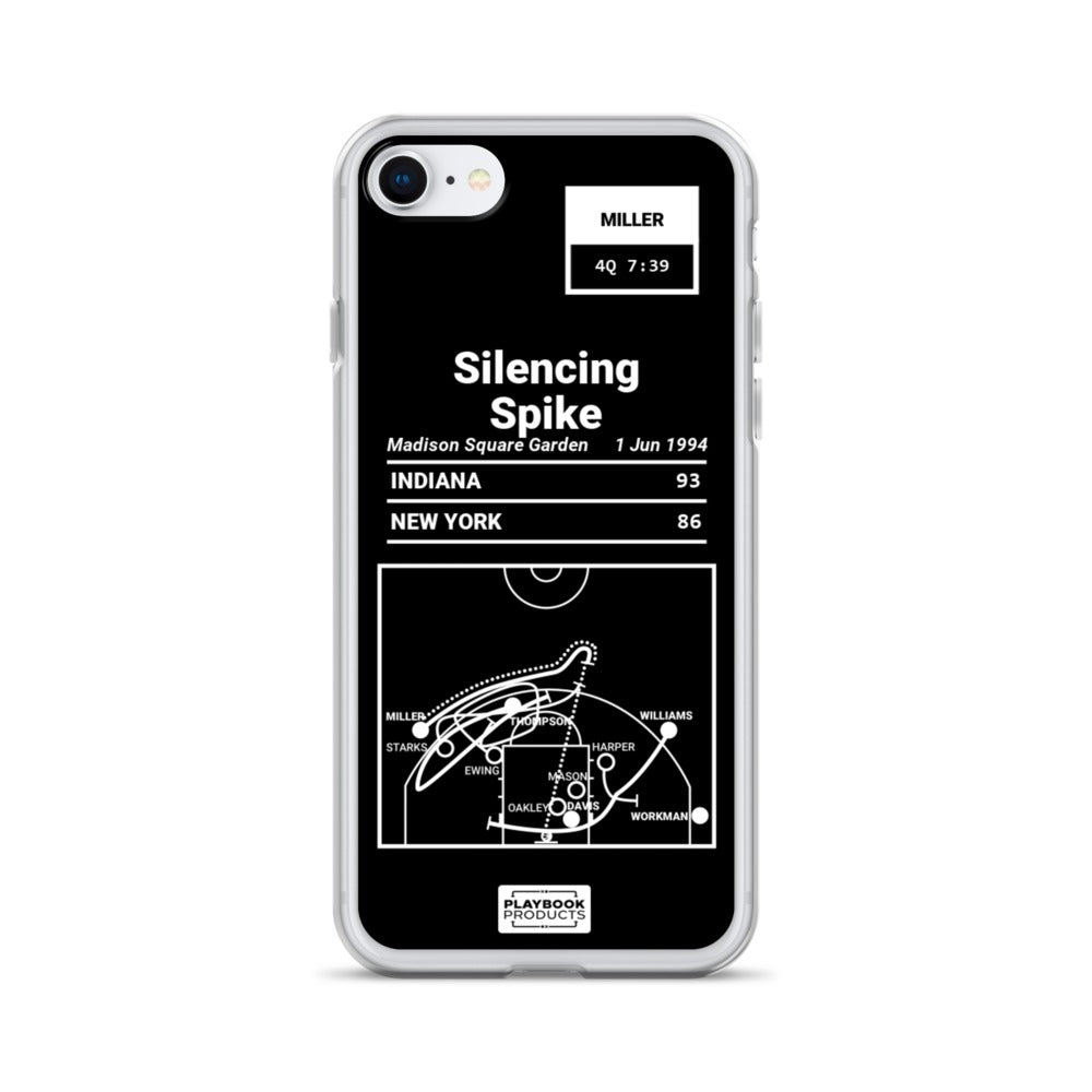 Indiana Pacers Greatest Plays iPhone Case: Silencing Spike (1994)