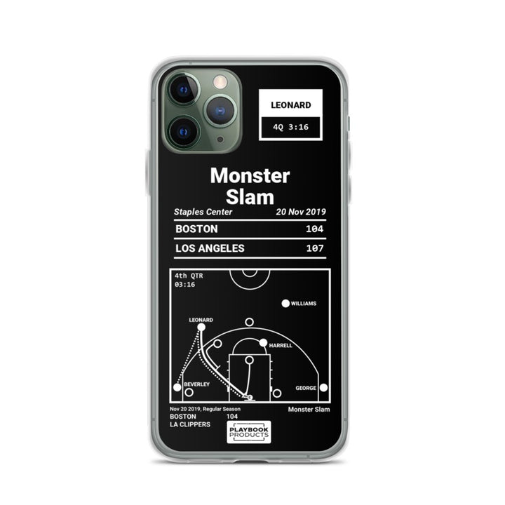 LA Clippers Greatest Plays iPhone Case: Monster Slam (2019)
