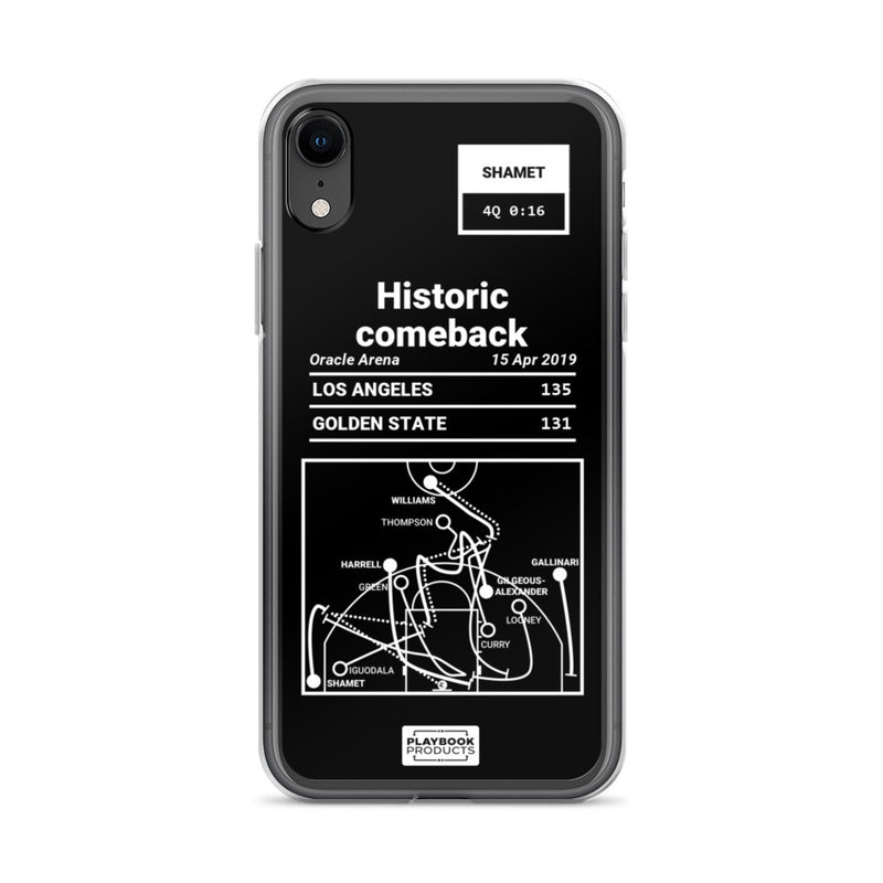 Greatest Clippers Plays iPhone Case: Historic comeback (2019)