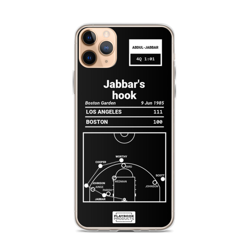 Greatest Lakers Plays iPhone Case: Jabbar&