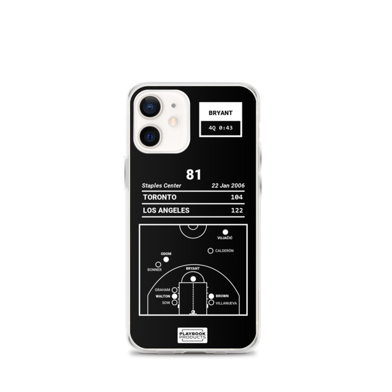 Greatest Lakers Plays iPhone Case: 81 (2006)