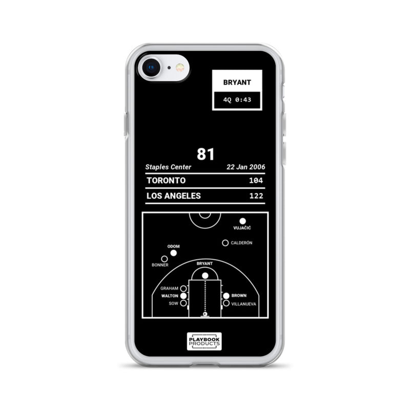 Greatest Lakers Plays iPhone Case: 81 (2006)
