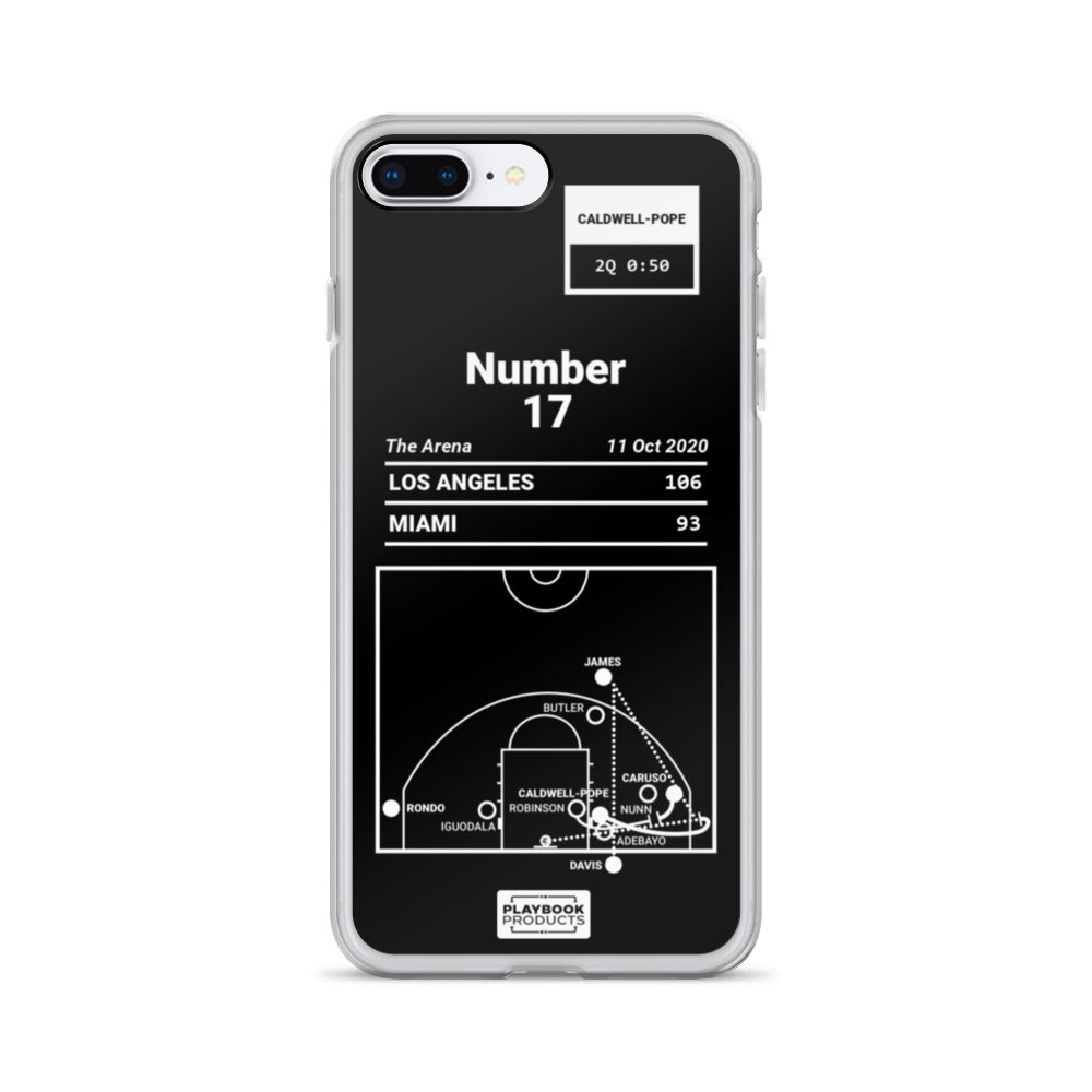 Los Angeles Lakers Greatest Plays iPhone Case: Number 17 (2020)