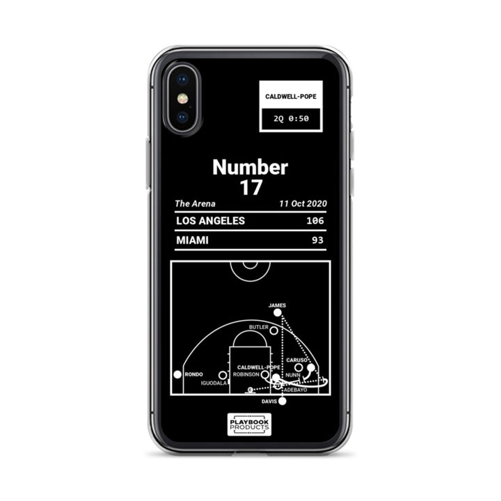 Los Angeles Lakers Greatest Plays iPhone Case: Number 17 (2020)