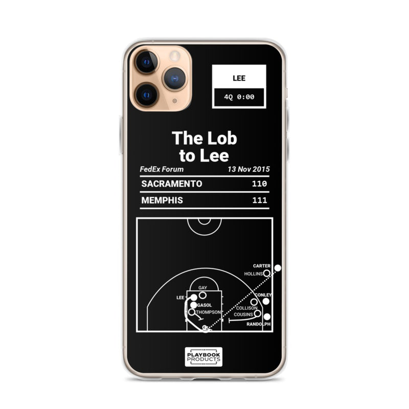 Greatest Grizzlies Plays iPhone Case: The Lob to Lee (2015)
