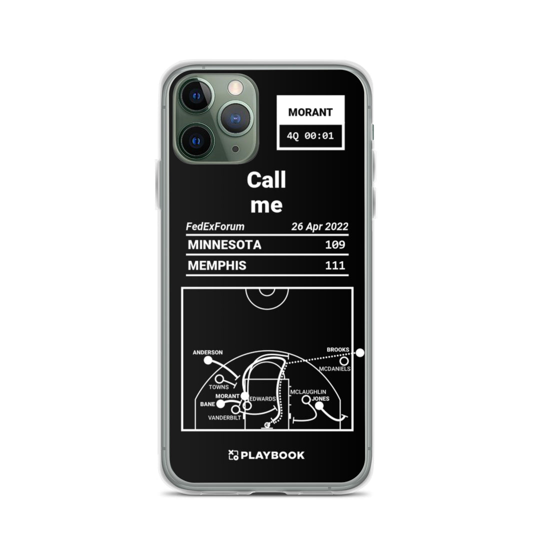 Memphis Grizzlies Greatest Plays iPhone Case: Call me (2022)