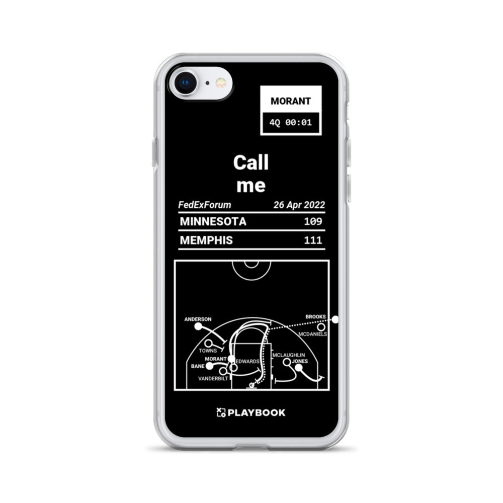 Memphis Grizzlies Greatest Plays iPhone Case: Call me (2022)