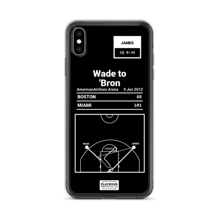 Miami Heat Greatest Plays iPhone Case: Wade to 'Bron (2012)