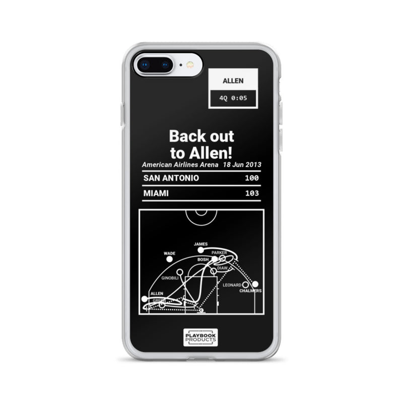 Greatest Heat Plays iPhone Case: Back out to Allen! (2013)