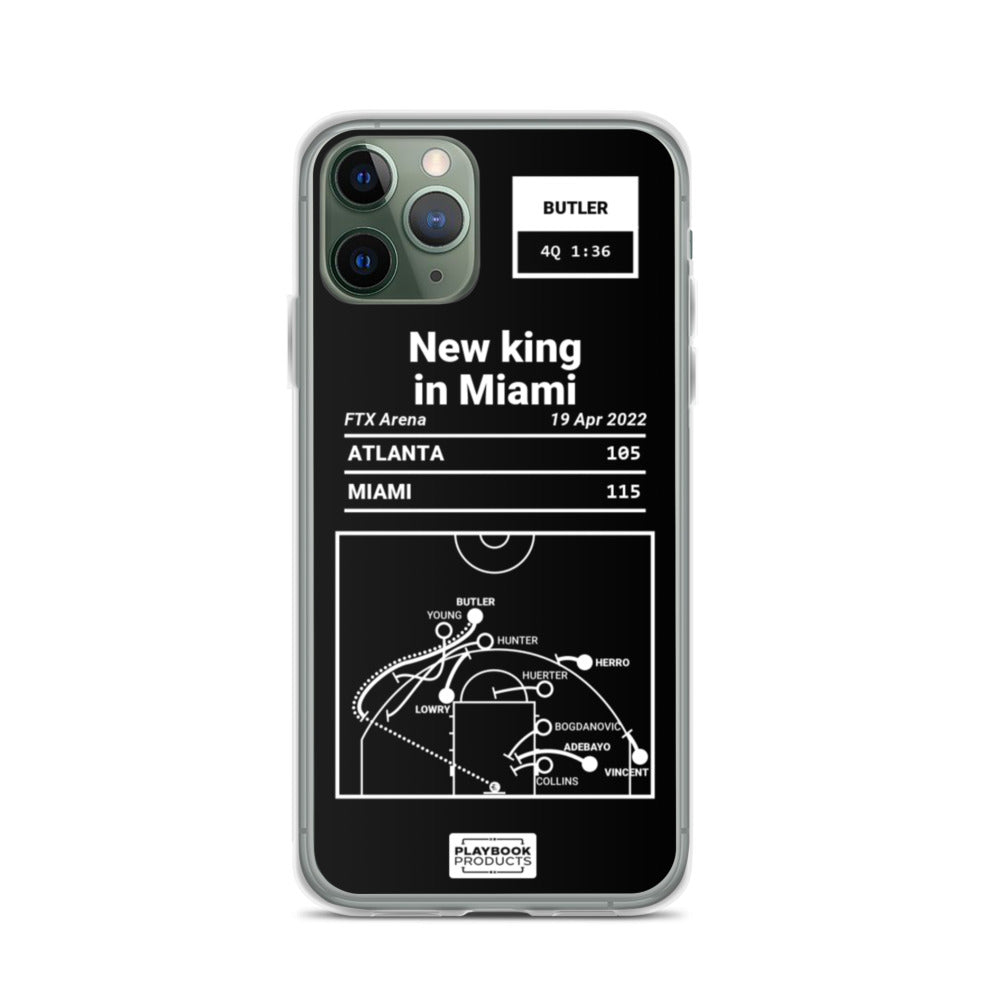 Miami Heat Greatest Plays iPhone Case: New king in Miami (2022)