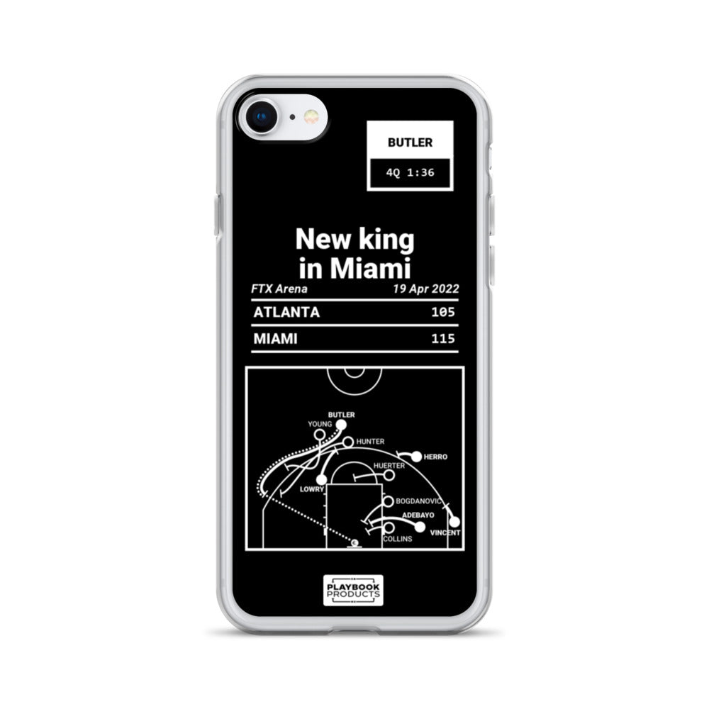 Miami Heat Greatest Plays iPhone Case: New king in Miami (2022)