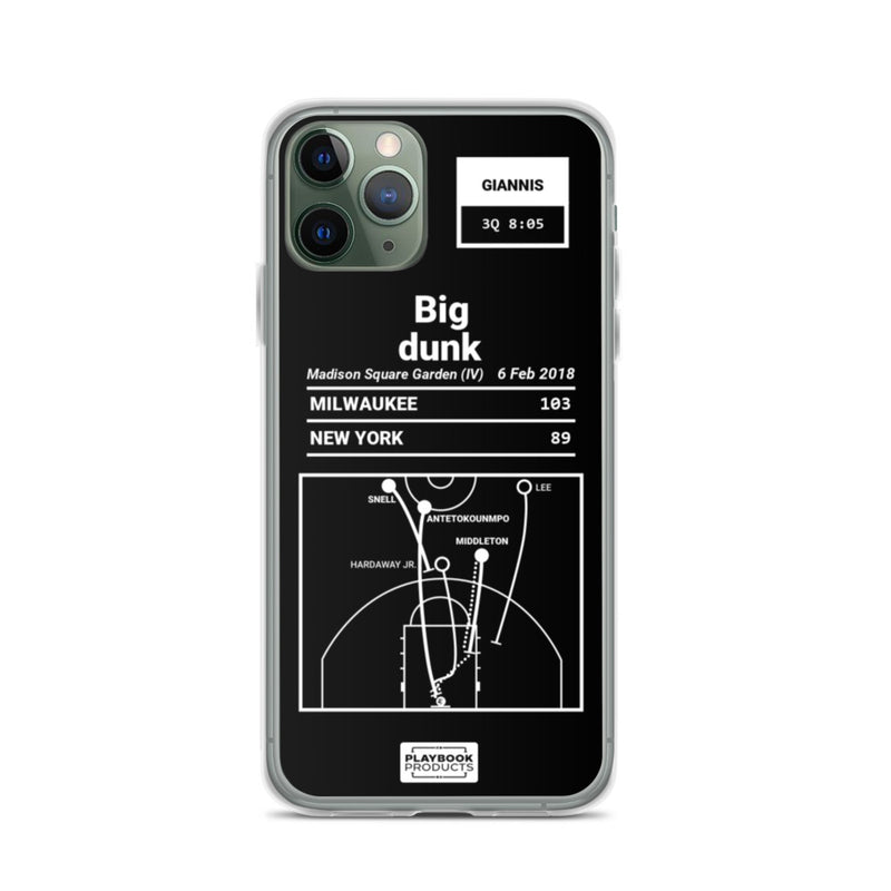 Greatest Bucks Plays iPhone Case: Big dunk (2018)