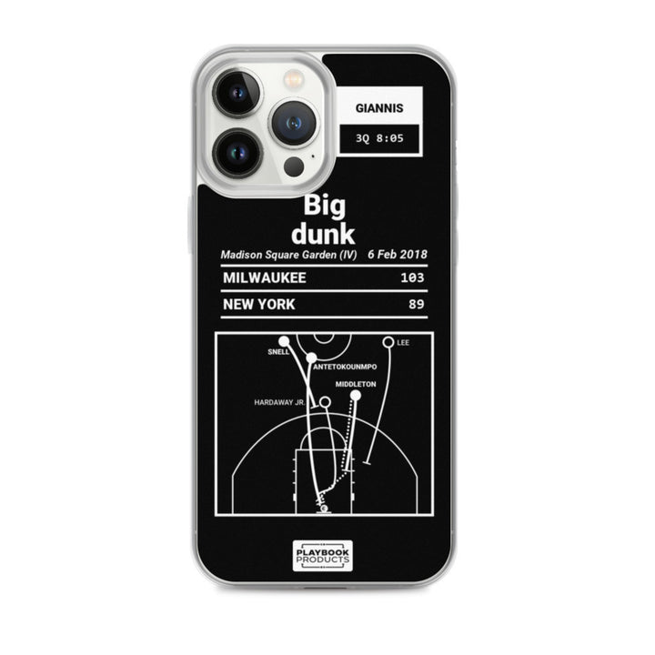 Milwaukee Bucks Greatest Plays iPhone Case: Big dunk (2018)