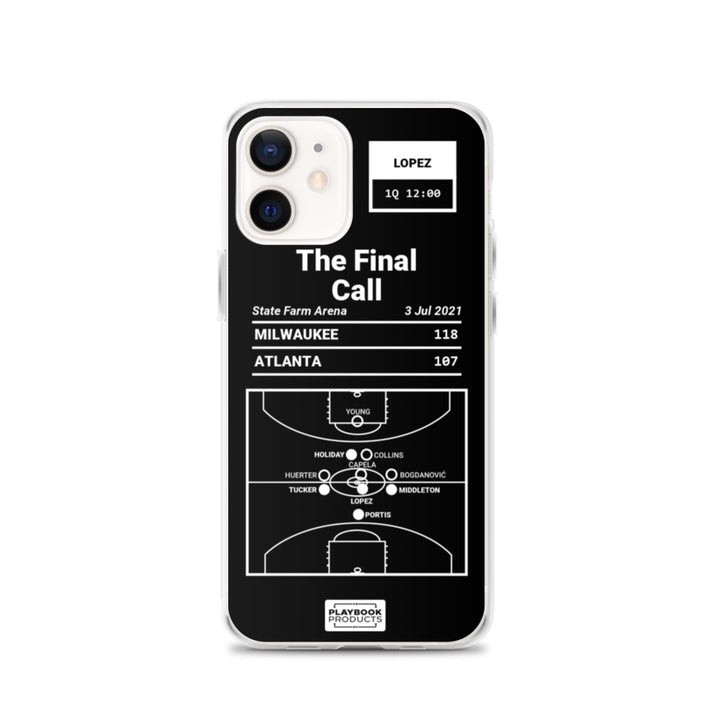 Milwaukee Bucks Greatest Plays iPhone Case: The Final Call (2021)