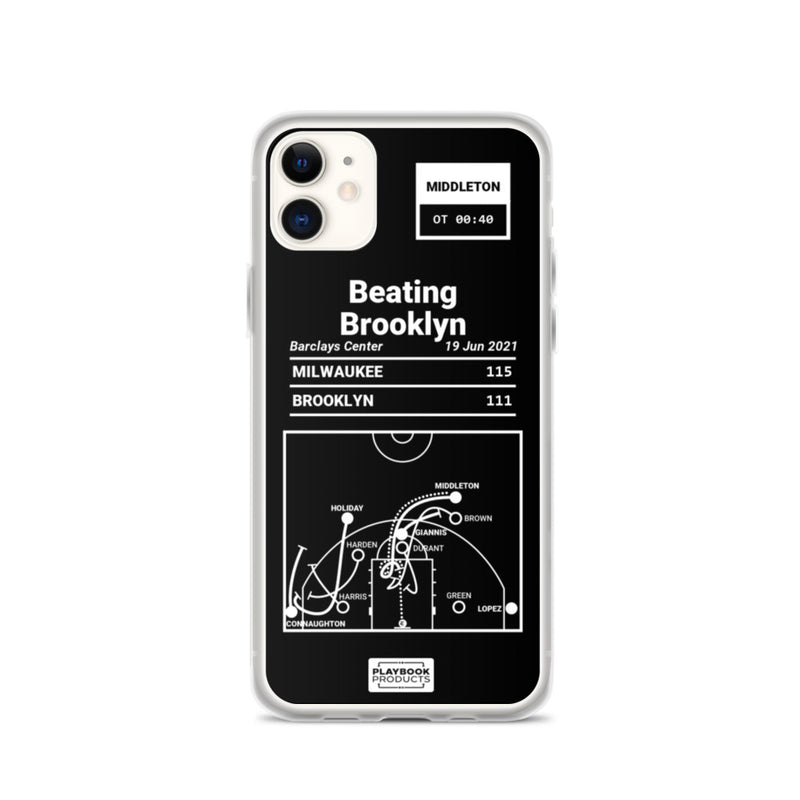 Greatest Bucks Plays iPhone Case: Beating Brooklyn (2021)