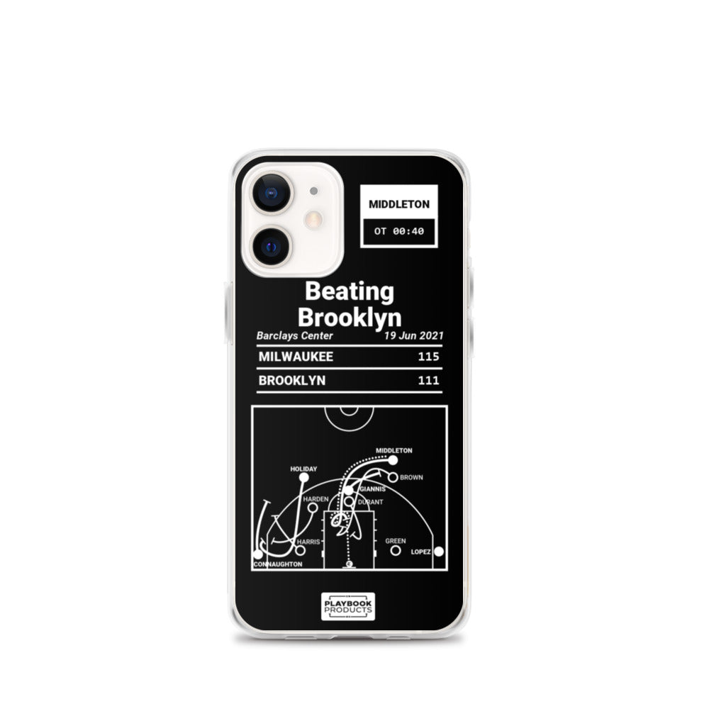 Milwaukee Bucks Greatest Plays iPhone Case: Beating Brooklyn (2021)