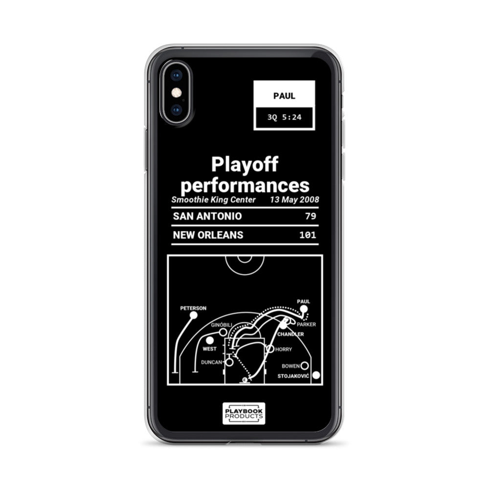 New Orleans Pelicans Greatest Plays iPhone Case: Playoff performances (2008)