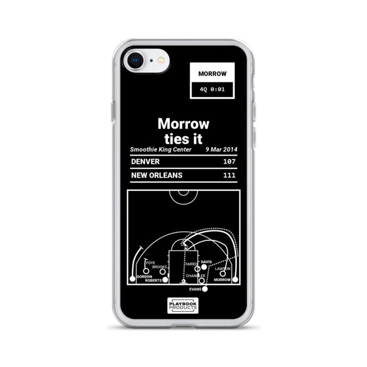 New Orleans Pelicans Greatest Plays iPhone Case: Morrow ties it (2014)