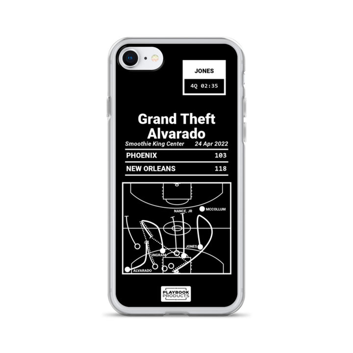 New Orleans Pelicans Greatest Plays iPhone Case: Grand Theft Alvarado (2022)