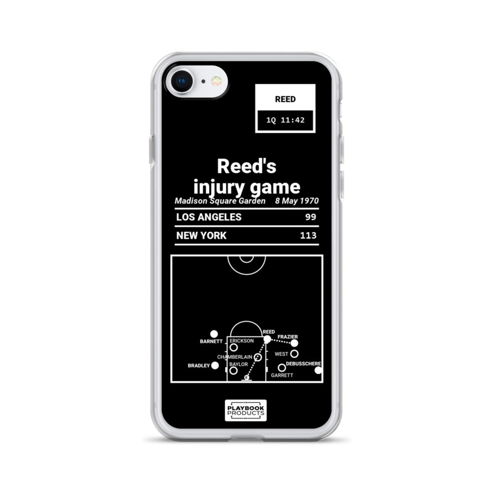 New York Knicks Greatest Plays iPhone Case: Reed's injury game (1970)