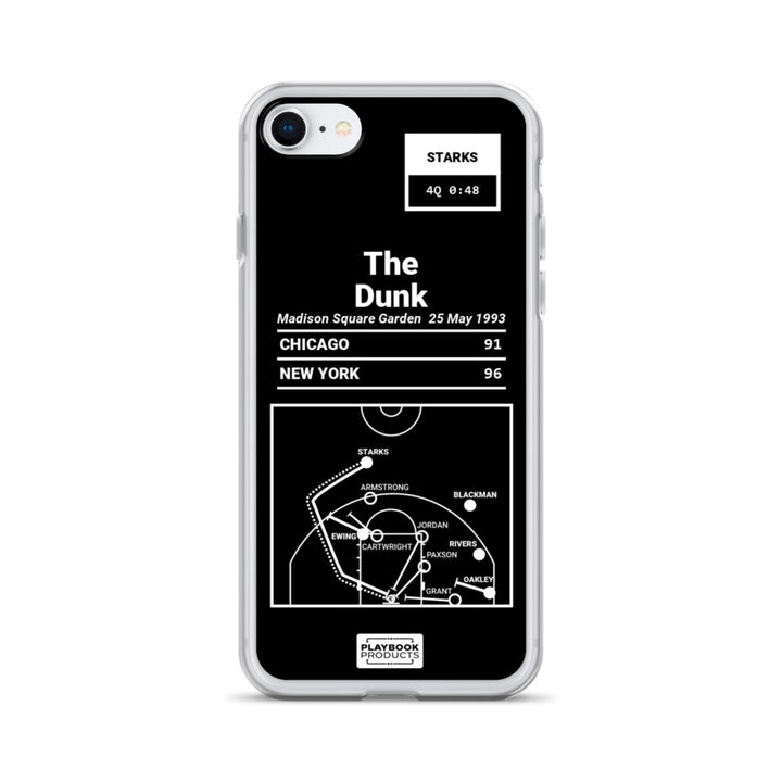 New York Knicks Greatest Plays iPhone Case: The Dunk (1993)