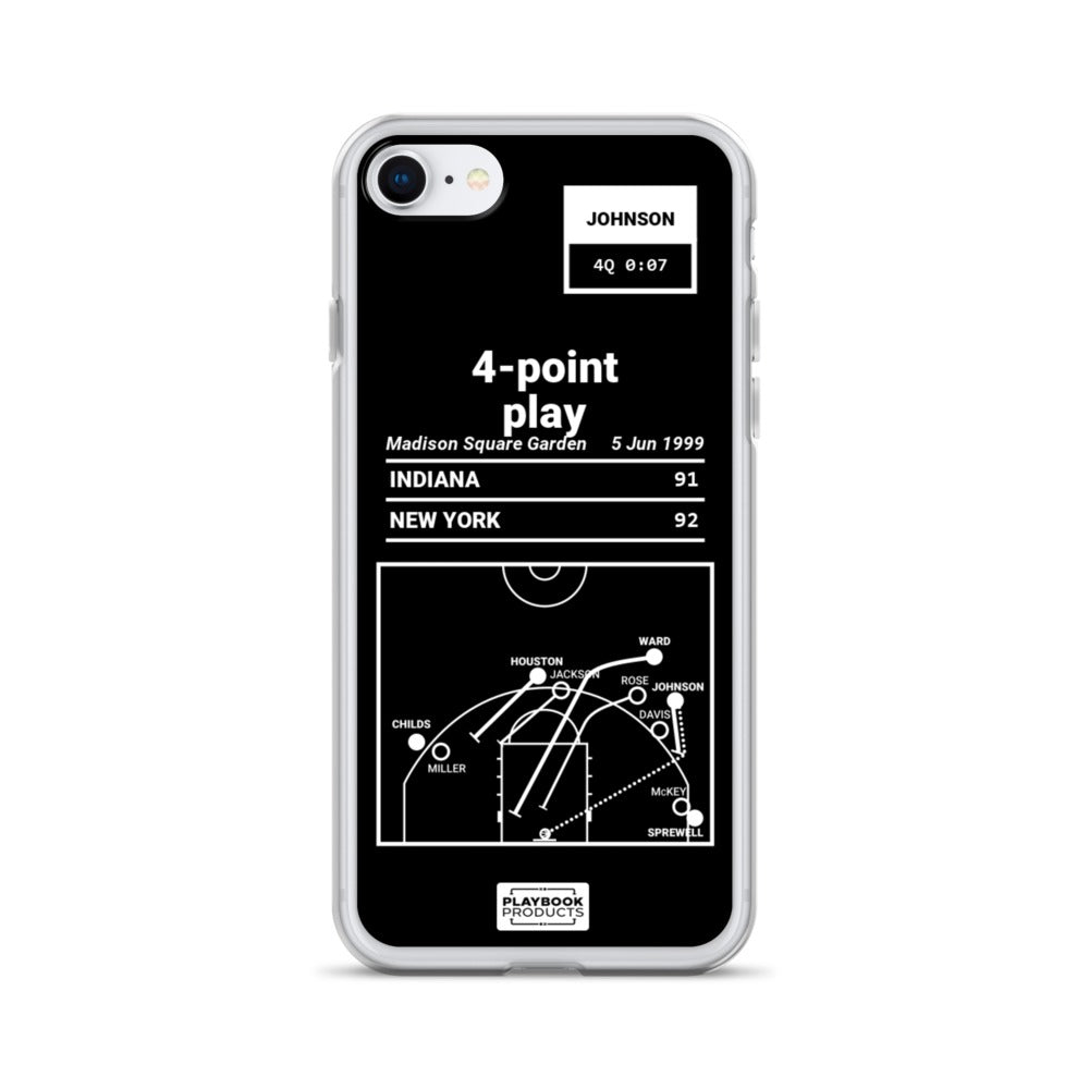 New York Knicks Greatest Plays iPhone Case: 4-point play (1999)